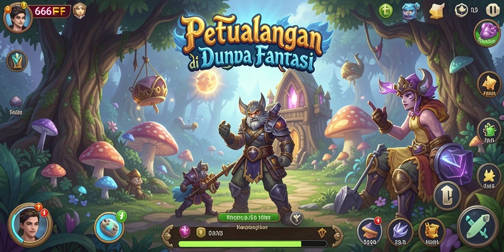Screenshot utama 666FF menampilkan gameplay petualangan yang seru dan menantang.
