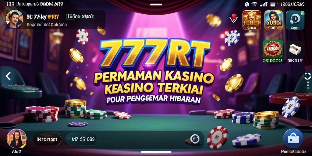 Tampilan menarik dari gameplay Kasino di 777RT.