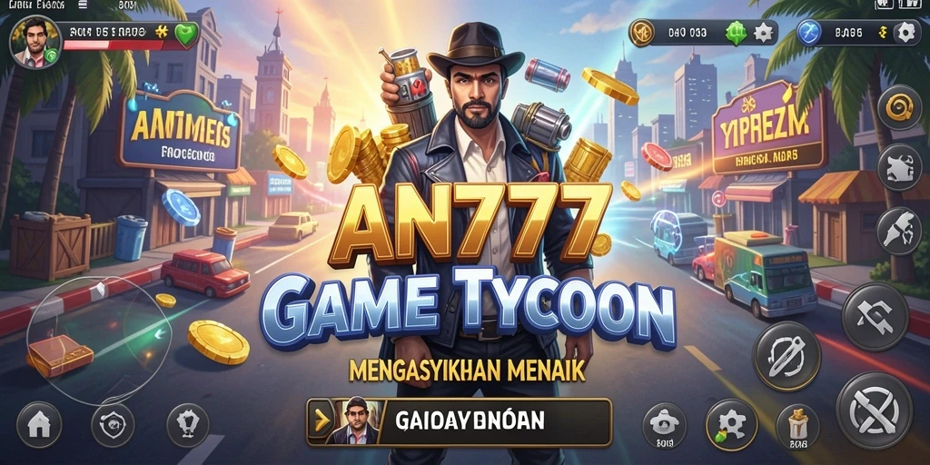 Tampilan gameplay AN777 yang menarik dan interaktif di dunia Tycoon.