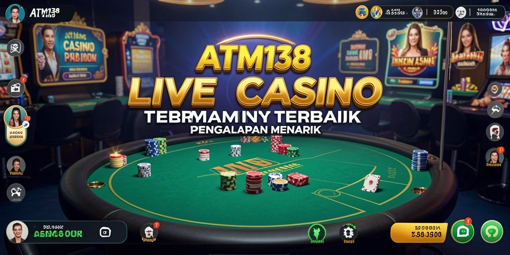 Tampilan menarik dari permainan Live Casino di ATM138.