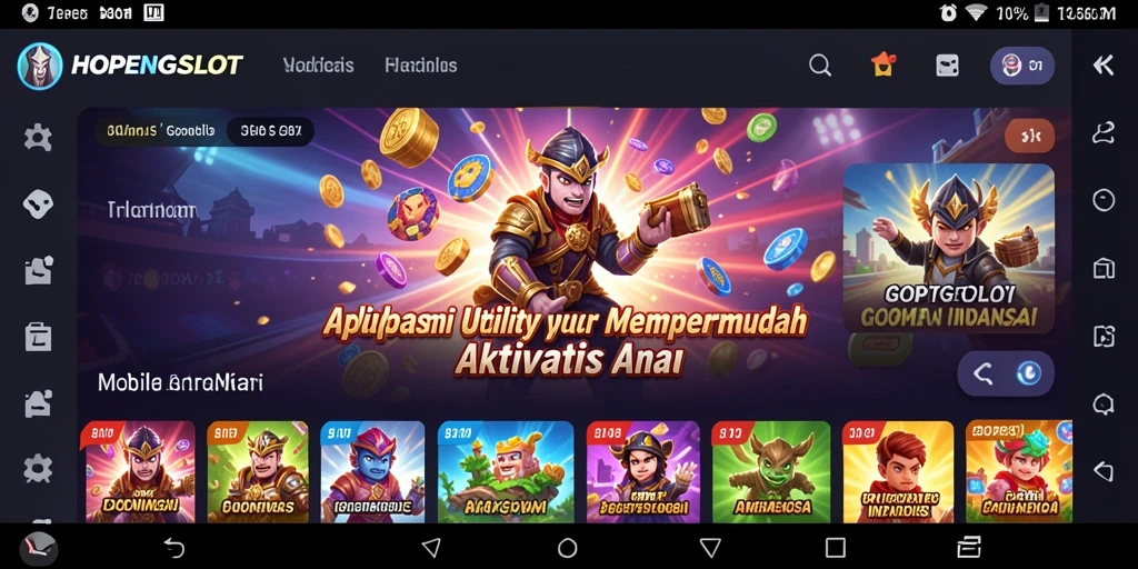Tampilan antarmuka utama HOPENGSLOT yang menarik dan fungsional.