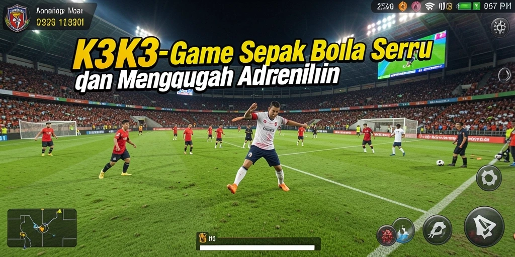 Tampilan gameplay K3K3 yang seru dan mendebarkan di lapangan.