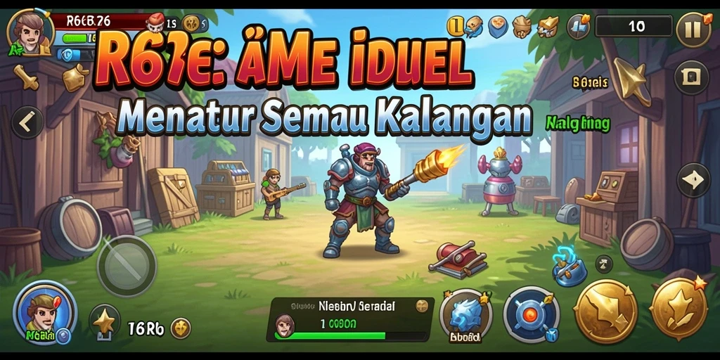 Tampilan gameplay R6R6 yang menyenangkan dan interaktif.