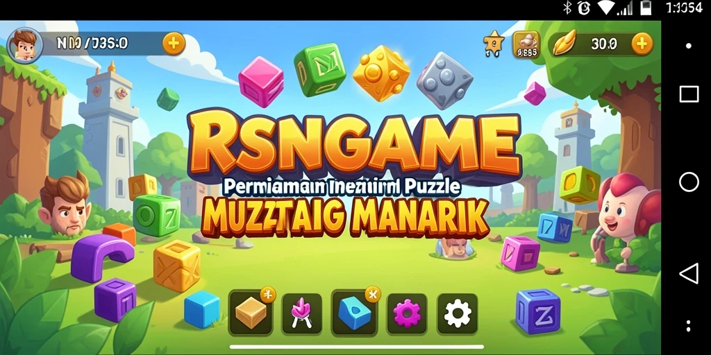 Tampilan gameplay RSNGAME yang menarik dan penuh tantangan puzzle.